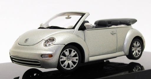 Autoart 1/43 Scale 59758 - VW New Beetle Cabrio - Metallic Reflex Silver