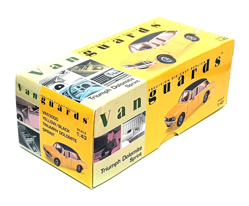 Vanguards 1/43 Scale VA53000 - Triumph Dolomite Sprint - Yellow/Black Roof