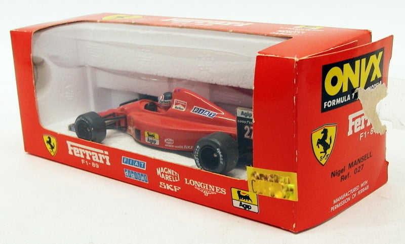 Onyx 1/43 Scale Diecast Car 027 - F1 Ferrari F1-89 - Nigel Mansell