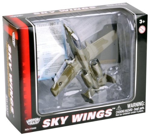 Motormax Skywings 1/100 Scale 77015 - A-10A Thunderbolt With Display Stand