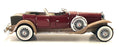Franklin Mint 1/24 Scale 081221H - 1930 Duesenberg J Derham - Maroon/Beige