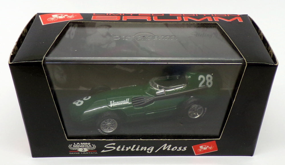 Brumm 1/43 Scale 4411 - F1 Vanwall GP Monaco 1958 - #28 Stirling Moss