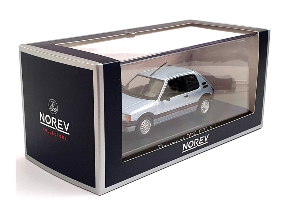 Norev 1/43 Scale Diecast 471723 - 1988 Peugeot 205 GTI 1.4 - Topaze Blue