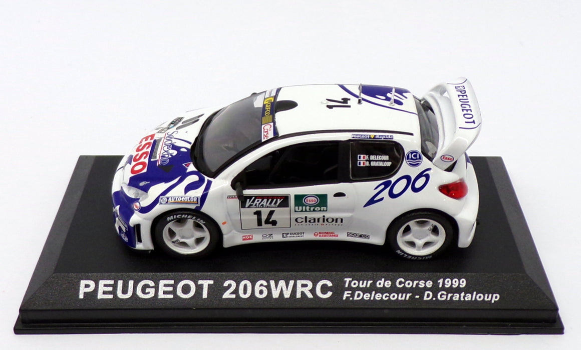 Altaya 1/43 Scale AL121219T - Peugeot 206 WRC - Tour De Corse 1999