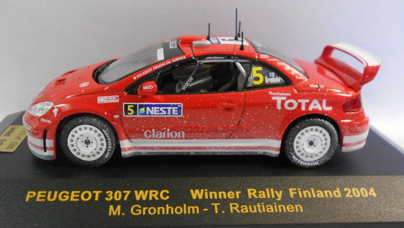 Ixo 1/43 Scale RAM186 PEUGEOT 307 WRC FINLAND 04 GRONHOLM