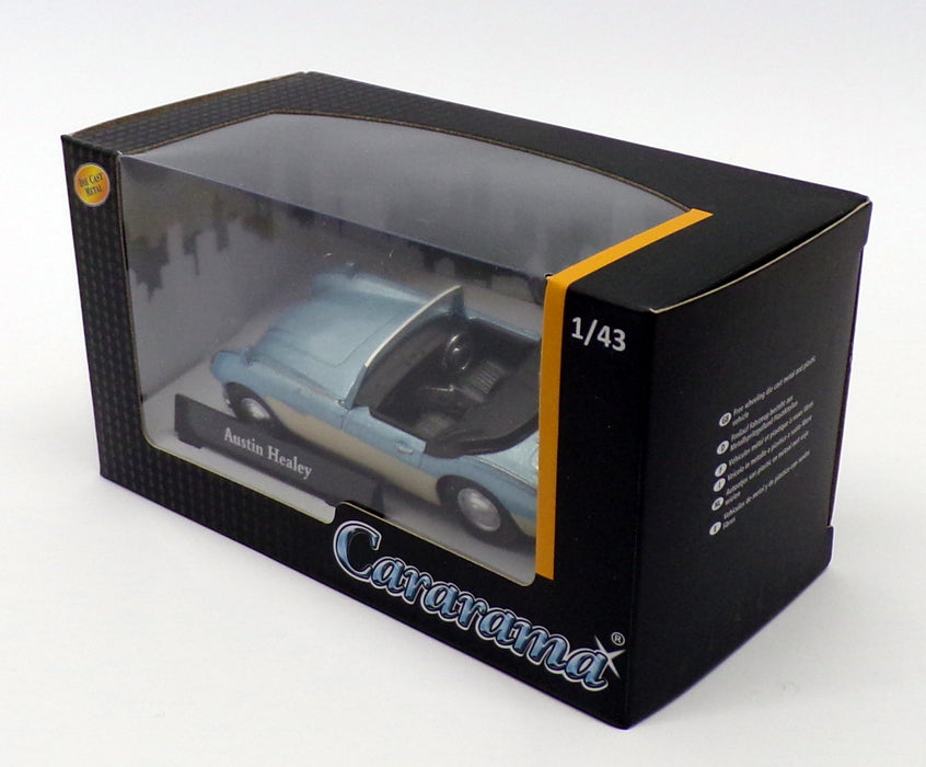 Cararama 1/43 Scale Model Car 416240 - Austin Healey - Met Blue/Milky