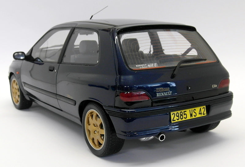 Otto 1/12 Scale Resin - G008 Renault Clio Williams Metallic Blue Gold Wheels