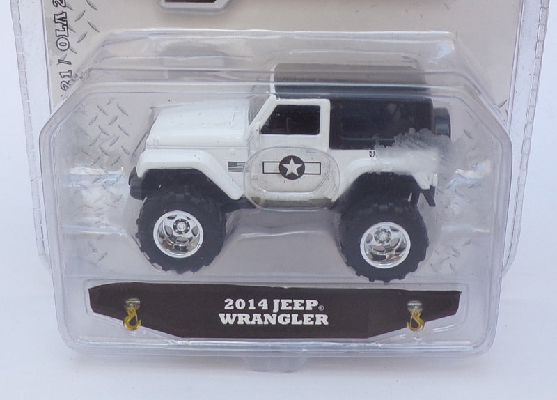 Jada Just Trucks 1/64 Scale 14020 - 2014 Jeep Wrangler - Black/White