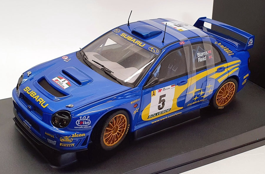AutoArt 1/18 Scale diecast  80191 Subaru Impreza WRC 2001 Burns Reid Portugal