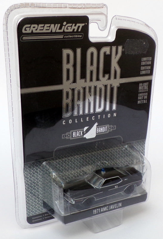 Greenlight Black Bandit 1/64 Scale 27750 - 1971 AMC Javelin Police - Black