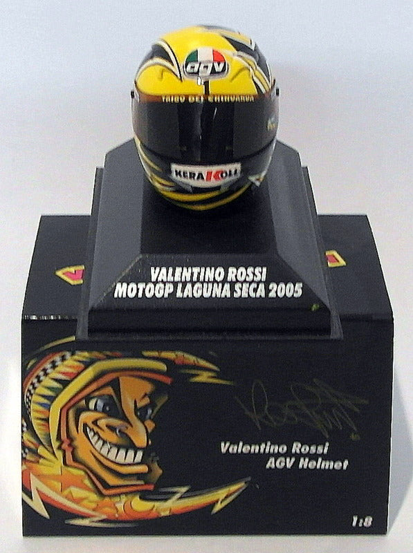 Minichamps 1/8 Scale 397 050096 - AGV Helmet Moto GP Laguna Sec 2005 V. Rossi
