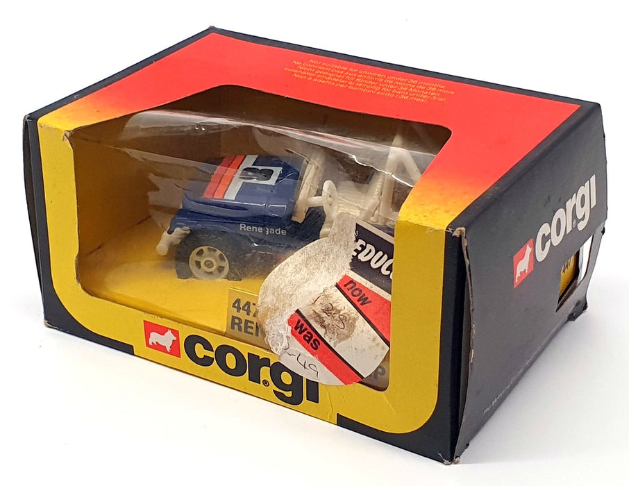 Corgi 1/36 Scale Diecast 447 - Jeep Renegade - Blue