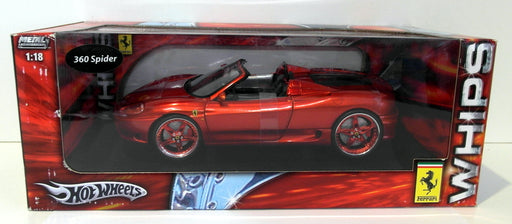Hot Wheels 1/18 Scale Diecast - G8984 Ferrari 360 Spider Custom Red