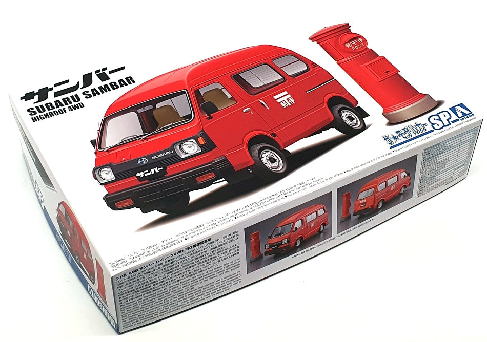 Aoshima 1/24 Scale Model Kit 05998 - Subaru Sambar High Roof 4WD