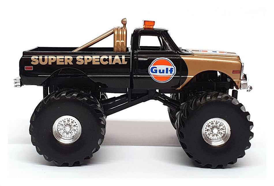 Greenlight 1/43 Scale 88013 - 1971 Chevrolet K-10 Gulf Super Special Black/Gold