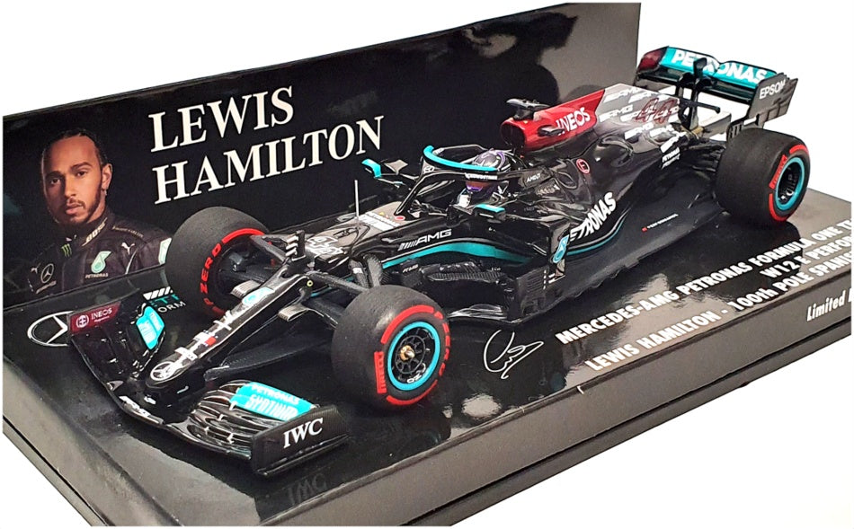 Minichamps 1/43 Scale 410 210444 - F1 Mercedes-AMG W12 Spanish GP 2021 Hamilton