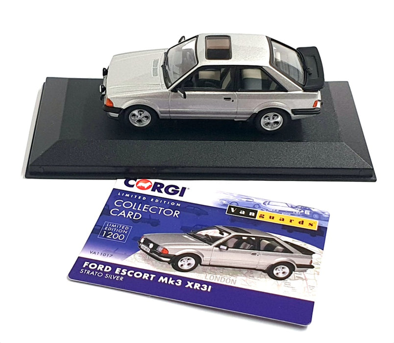 Vanguards 1/43 Scale VA11017 - Ford Escort Mk3 XR3i - Strato Silver
