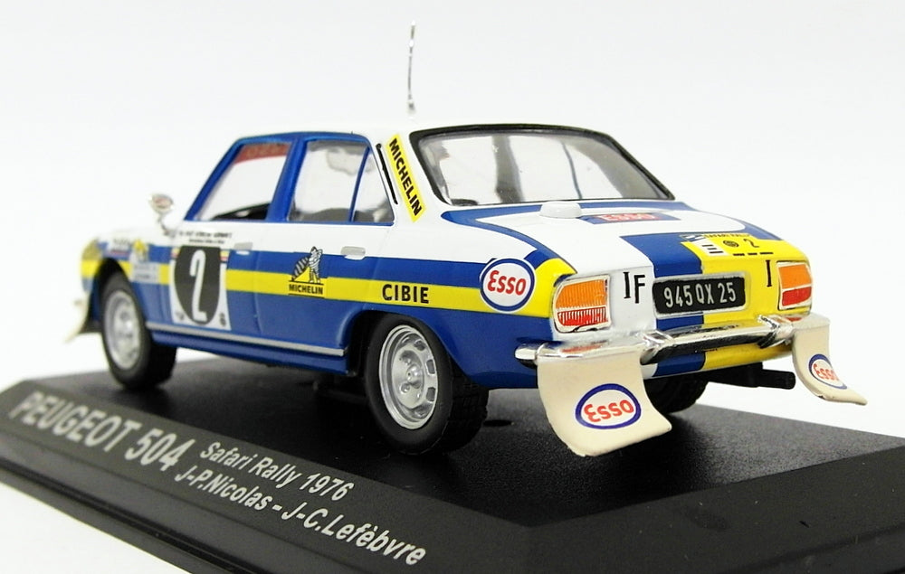 Altaya 1/43 Scale Model Car AL29319V Peugeot 504 Safari Rally 1976