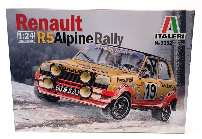 Italeri 1/24 Scale Model Car Kit 3652 - Renault R5 Alpine Rally