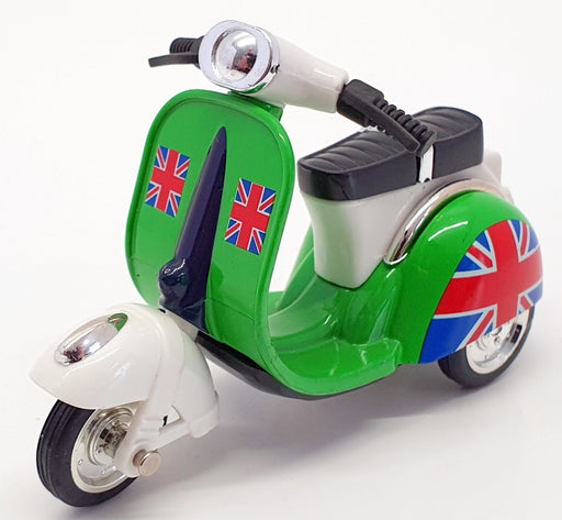 Kandy Toys 10cm Long Scooter TY2587 - Scooter Pull Back And Go - Green/White