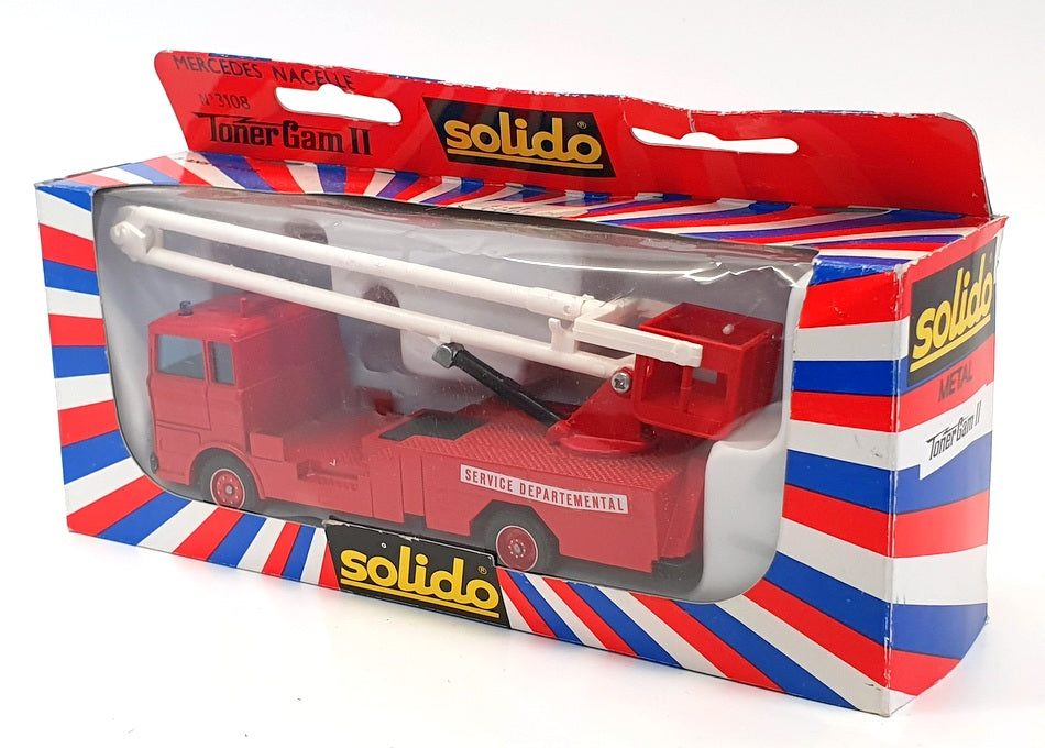 Solido Toner Gam II 15cm Long Diecast 3108 - Mercedes Benz Fire Engine
