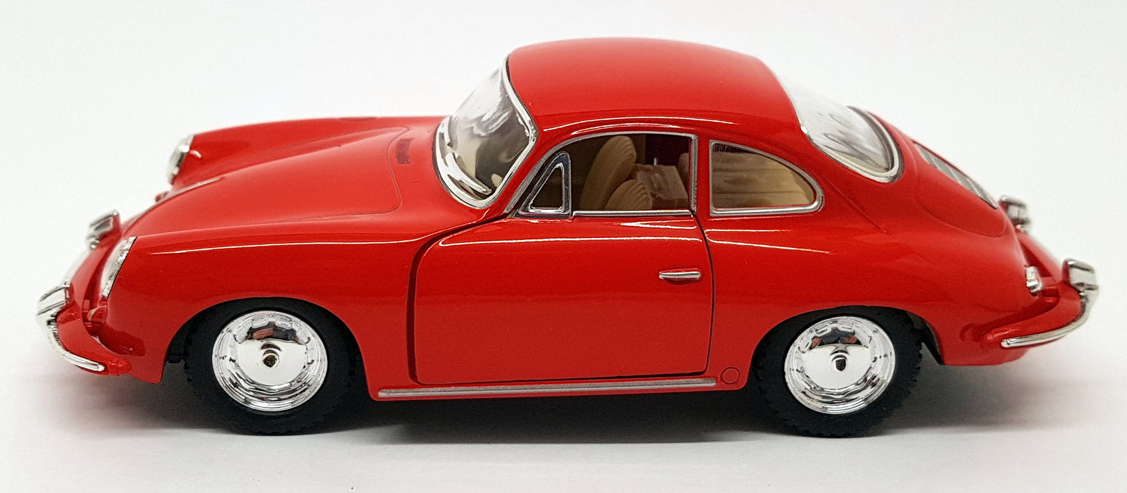 Porsche 356B Carrera 2 - Red - Kinsmart Pull Back & Go Car