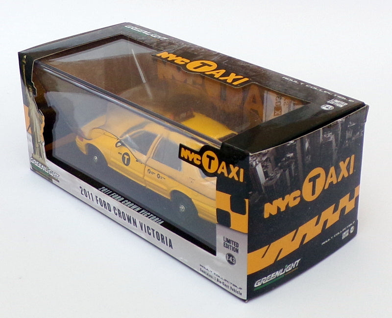 Greenlight 1/43 Scale 86164 - 2011 Ford Crown Victoria Yellow Taxi