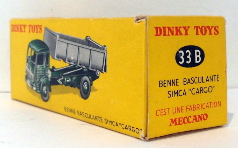 Vintage Dinky 33B - Benne Basculante Simca Cargo - Grey Yellow