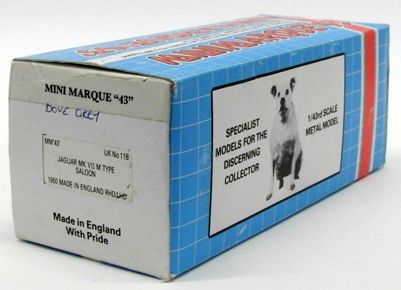 Minimarque 43 1/43 Scale Model Car 11B - Jaguar Mk.VII M-Type Saloon - Dove Grey