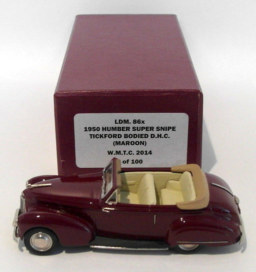 Lansdowne Models 1/43 Scale LDM86X - 1950 Humber Super Snipe Tickford Bodied DHC