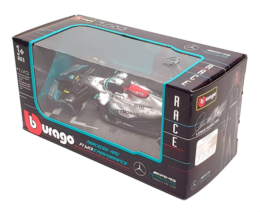 Burago 1/43 Scale 18-38065 - F1 Mercedes-AMG F1 W13 2022 #44 L.Hamilton