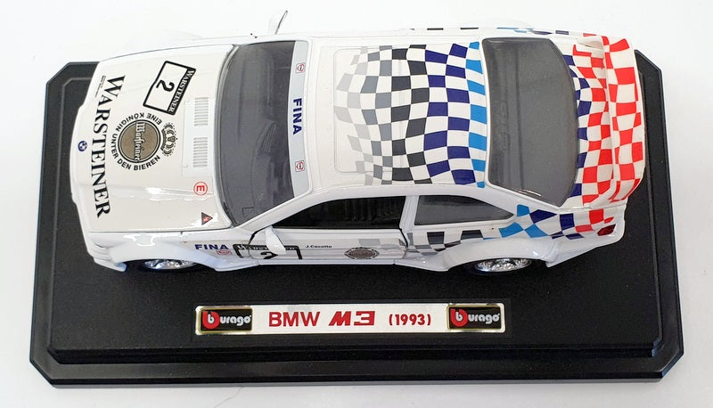 Burago 1/24 Scale Diecast 0544 - 1993 BMW M3 #2 - White