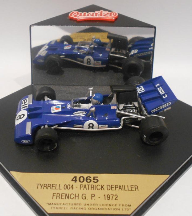 Quartzo 1/43 Scale - 4065 TYRRELL 004 DEPAILLER FRENCH GP 1972