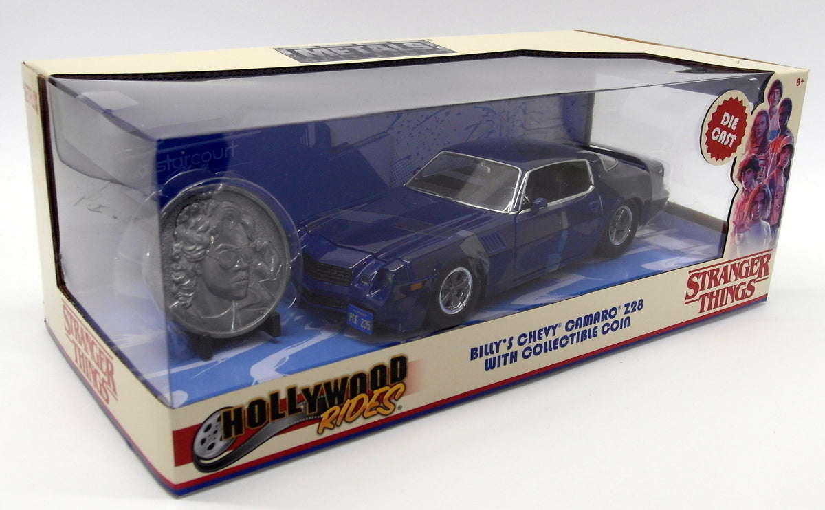 Jada 1/24 Scale 31110 - Stranger Things Billy's Camaro Z28 + Coin