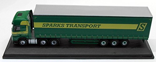 Oxford Diecast 1/76 Scale 76MB006 - Mercedes Actros GSC Curtainside Sparks Trans