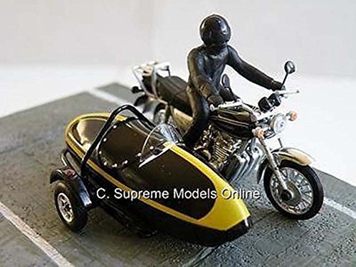 Fabbri 1/43 Scale Diecast - Kawasaki Z900 & Sidecar - The Spy Who Loved Me