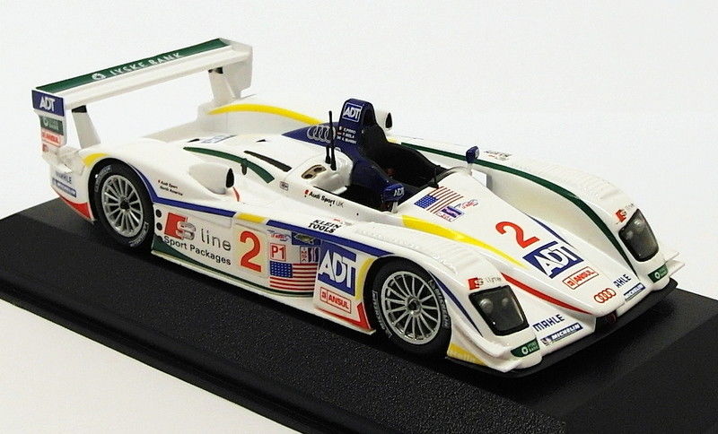 Minichamps 1/43 Scale Model Car 400 051302 - Audi R8 2nd 12h Sebring 2005
