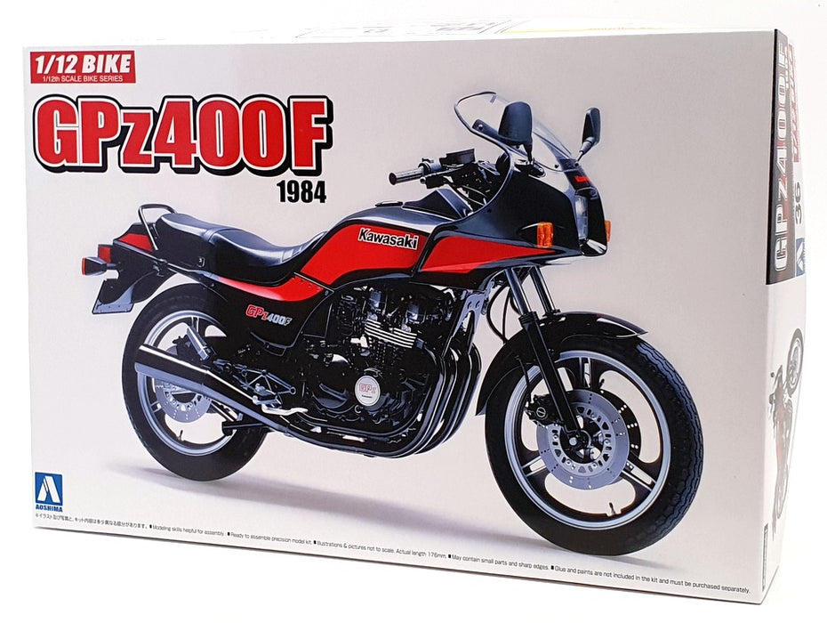Aoshima 1/12 Scale Kit 05327 - 1984 Kawasaki GPz400F Motorbike