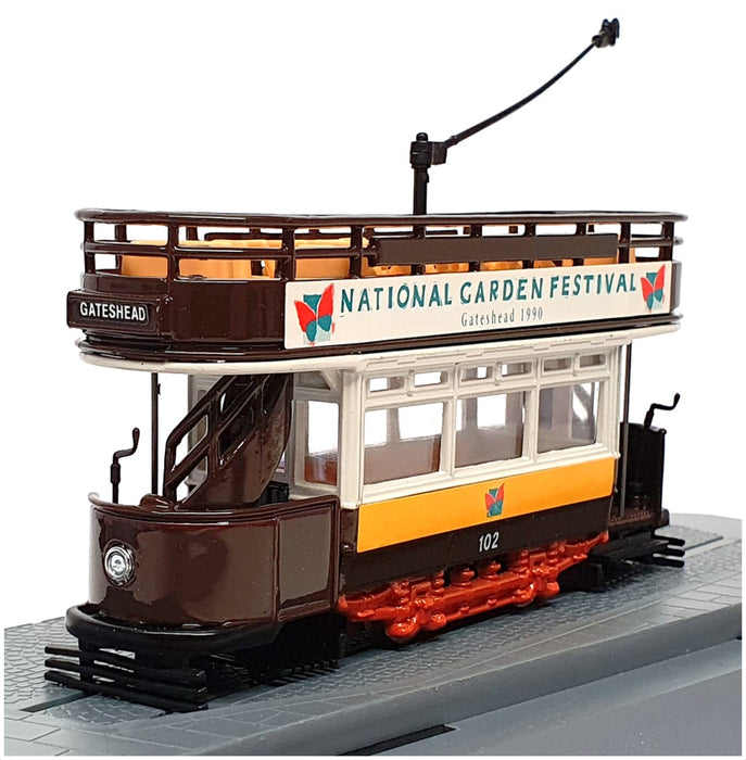 Corgi Tramlines 13cm Long Diecast Q991/7 - Tram Car Gateshead - Brown