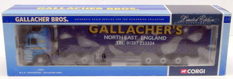 Corgi 1/50 Scale Diecast 75803 - MAN Curtainside - Gallacher's