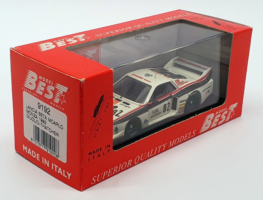 Best 1/43 Scale 9192 - Lancia Beta Montec Monza 1982 - #82 Giuduci/Thatcher