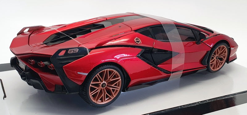 Burago 1/18 Scale Diecast #18-11046 - Lamborghini Sian FKP 37 - Red