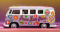 Corgi Appx 9cm Long Diecast CC02730 - VW Campervan - Peace Love Music