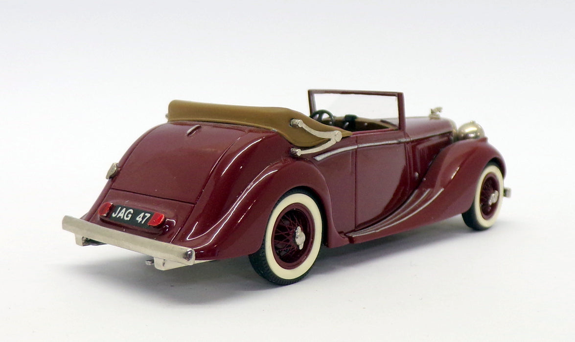 Minimarque 43 1/43 Scale No.2A - 1947 Jaguar 3.5L DHC Open - Maroon