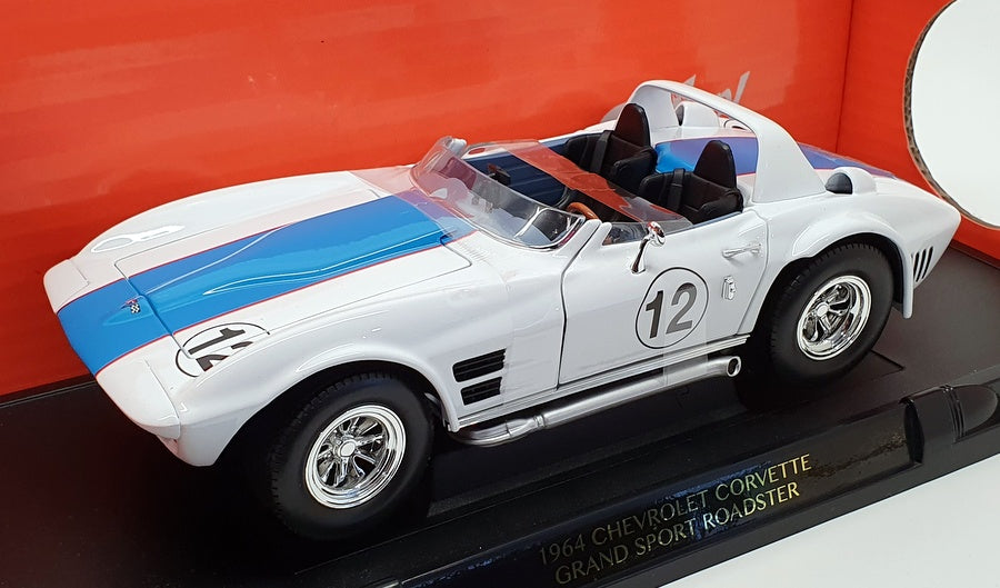 Lucky Diecast 1/18 Scale 92698 - 1964 Chevrolet Corvette Grand Sport - White
