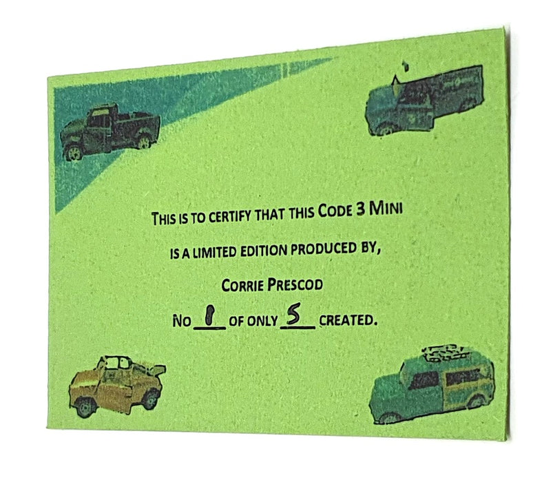 Corgi 1/36 Scale Diecast C3min21 - Mini Reworked Conversion - Blue/White