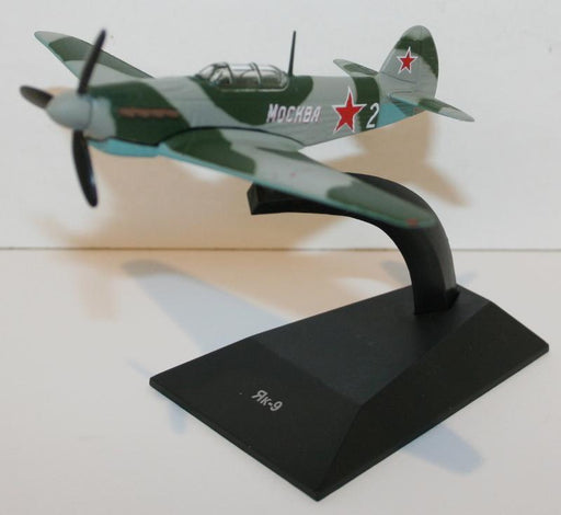1:90 Scale Diecast Russian Fighter Plane Model - Yakovlev Yak-9 Soviet Air Force