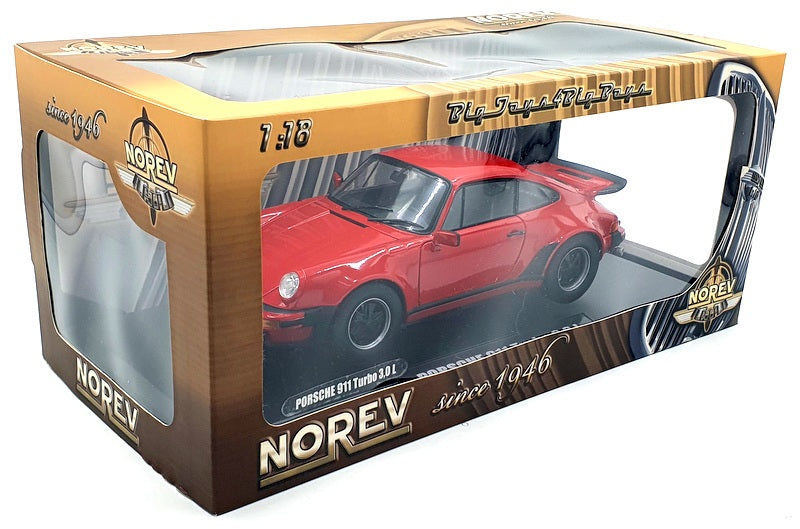 Norev 1/18 Scale Diecast 187512 - Porsche 911 Turbo 3L - Red