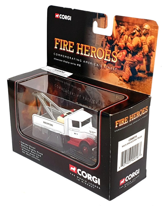 Corgi 9cm Long Diecast CS90016 - Mack Breakdown Truck - White/Red