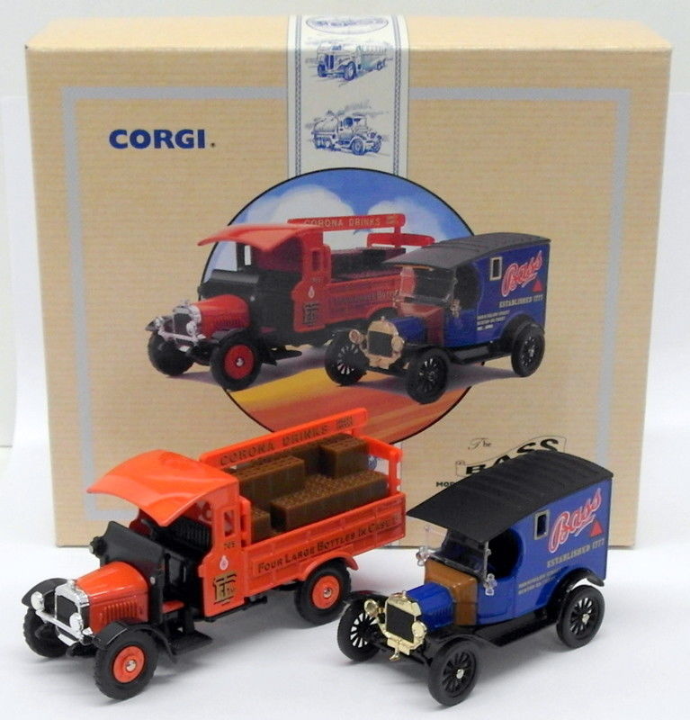 Corgi Diecast 97751 - Model T Van & Thornycroft 2 Piece Set - Bass